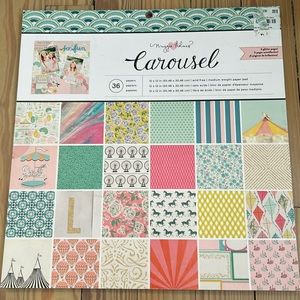 Maggie Holmes Carousel 12 inch 1 sided  36 pages paper pad. American Crafts